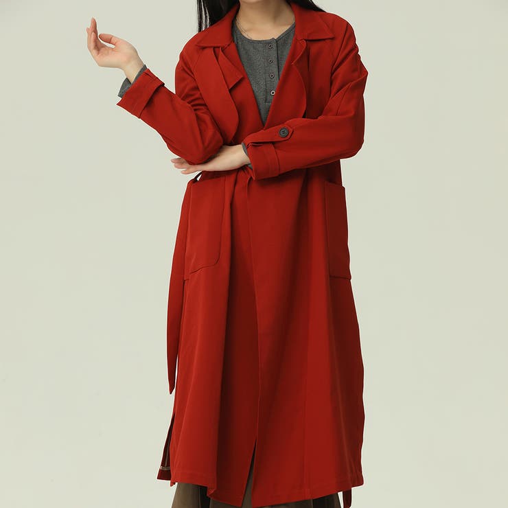 ロングトレンチコート【韓国ファッション】 | Doula Doula | 詳細画像40 