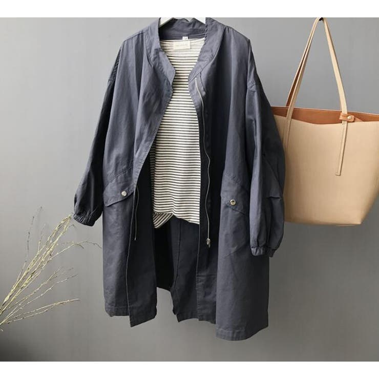 グレー | ロングコート【韓国ファッション】 | Girly Doll