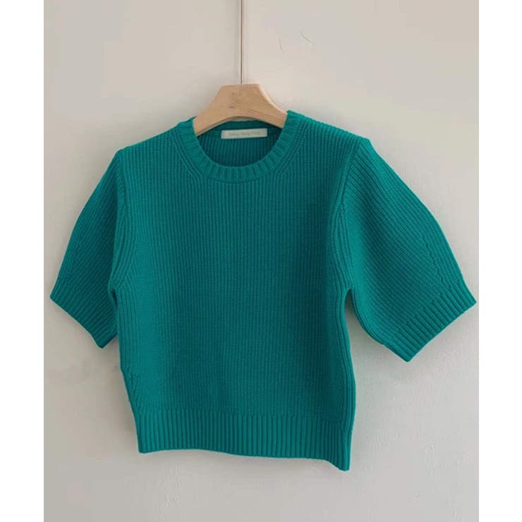 パフスリーブサマーニット【韓国ファッション】 | Girly Doll | 詳細画像5 