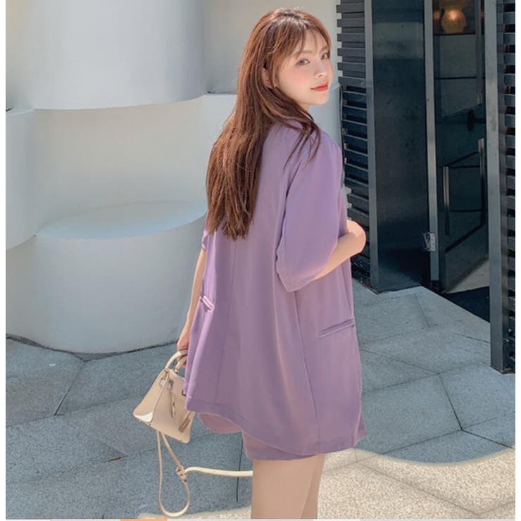 半袖ジャケット＋ショートパンツ セットアップ【韓国