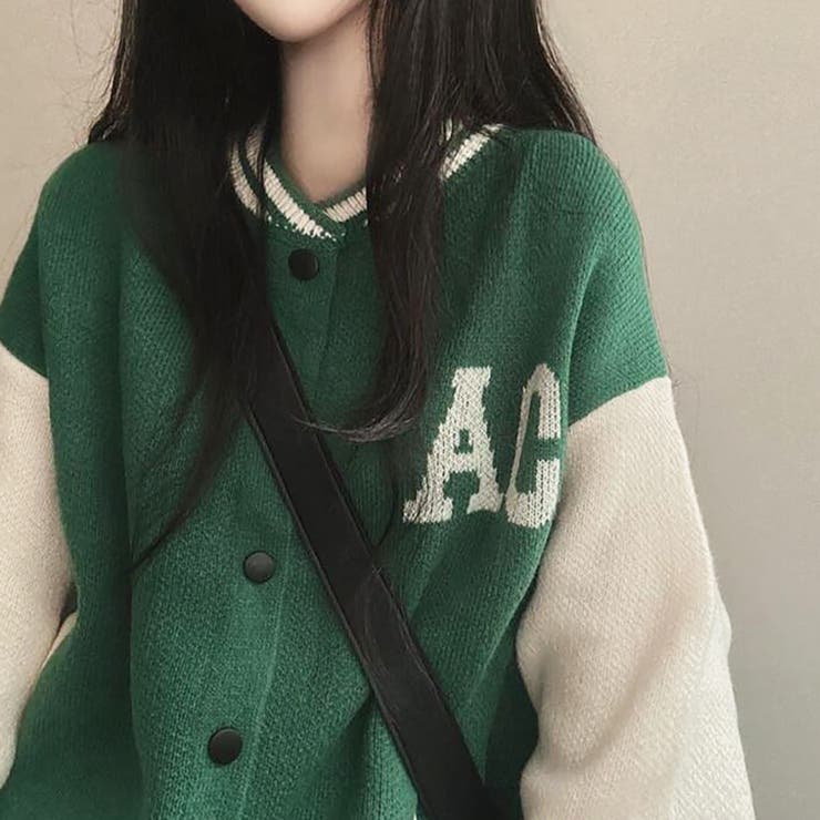 みゆき様⭐︎ガルフィースタジャン、カーディガン、セット スタジャン風ニットカーディガン【韓国ファッション】[品番