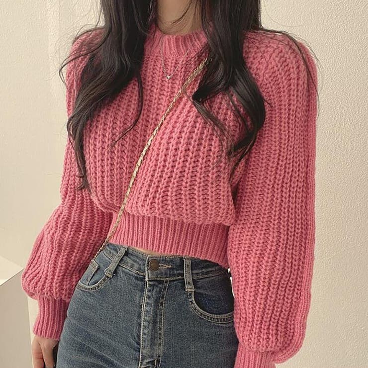 ローゲージクロップドニット【韓国ファッション】 | Girly Doll | 詳細画像9 