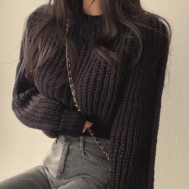 ローゲージクロップドニット【韓国ファッション】 | Girly Doll | 詳細画像12 