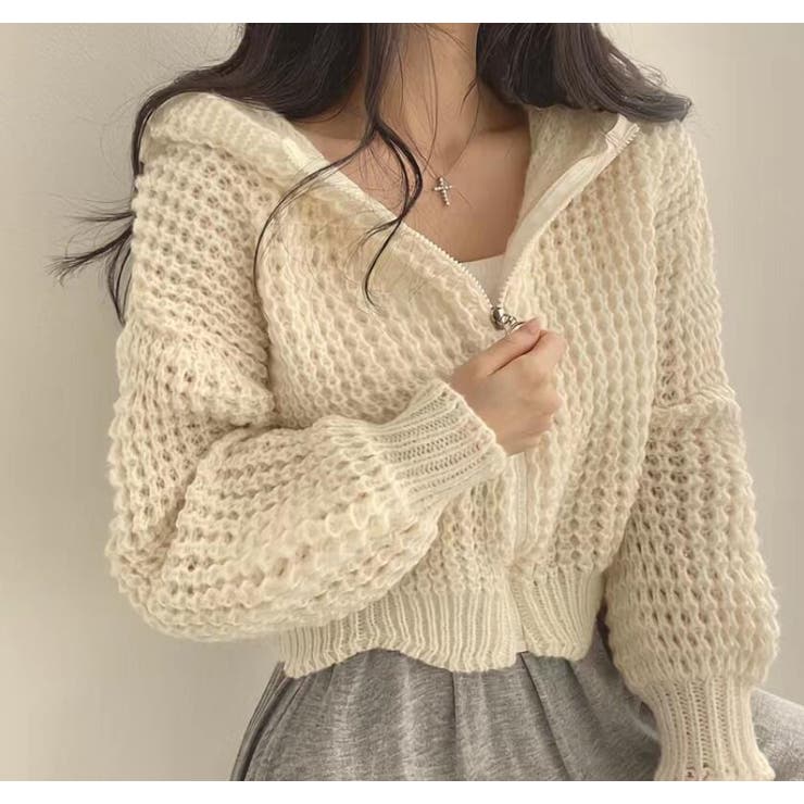 セオリー 23aw ニット パーカー カシミヤ ジップ 現行 キャメル
