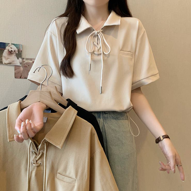 新品 polaura ポローラ アシンメトリードレープトップス