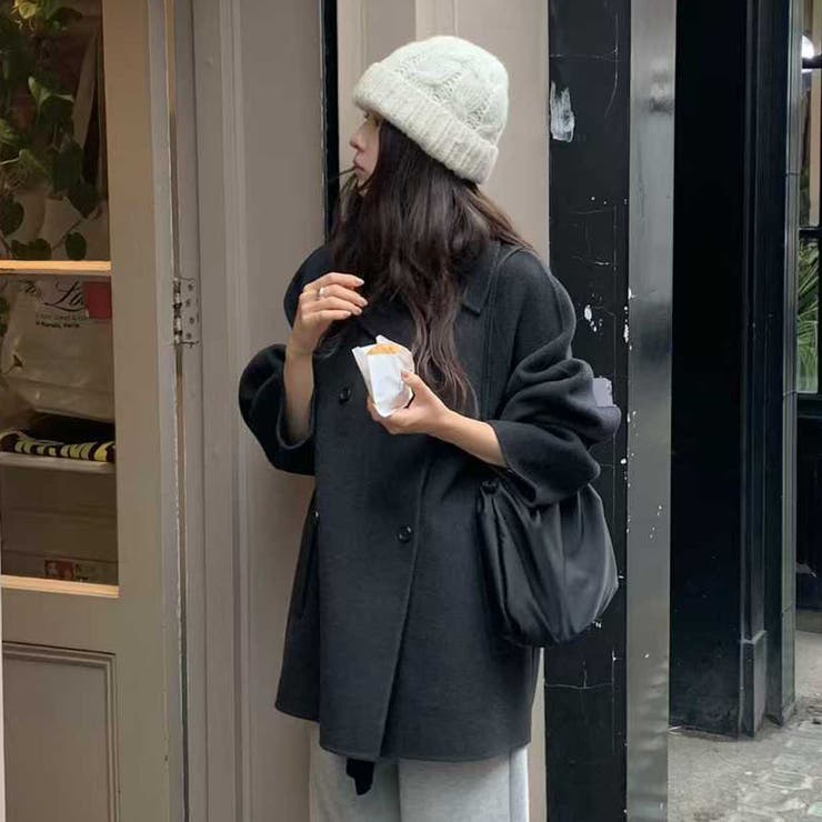 ダークグレー | チェスターコート【韓国ファッション】 | Girly Doll