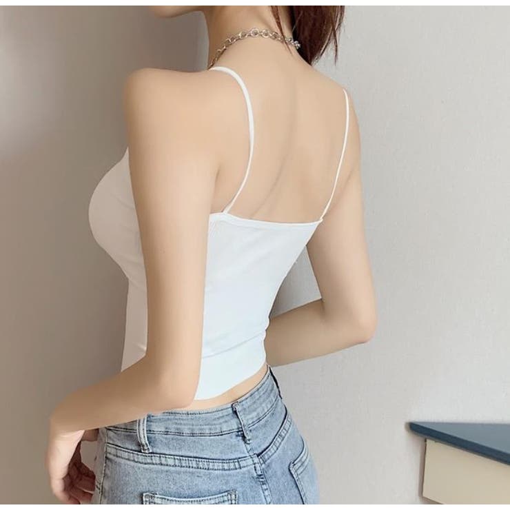 リブブラトップ【韓国ファッション】[品番：ZJ000012354]｜Girly