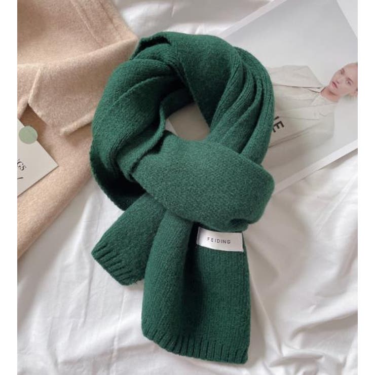 グリーン | ベーシックカラバリマフラー【韓国ファッション】 | Girly Doll