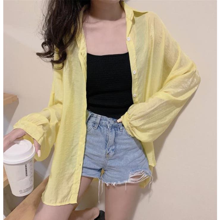 イエロー | シャツ【韓国ファッション】 | Girly Doll