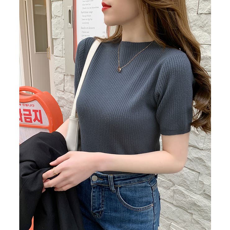 サマーリブニットトップス【韓国ファッション】 | Girly Doll | 詳細画像15 