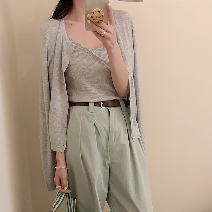 ニットカーディガン&キャミ【韓国ファッション】 | Girly Doll | 詳細画像17 