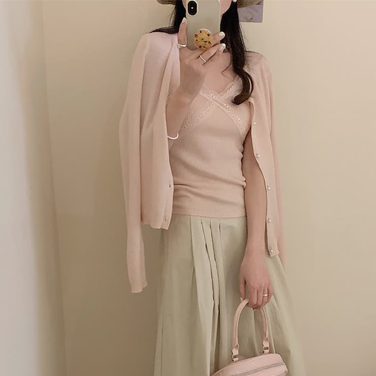 ニットカーディガン&キャミ【韓国ファッション】 | Girly Doll | 詳細画像19 