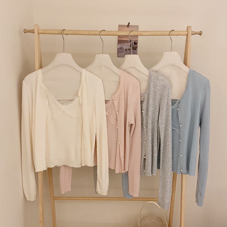 ニットカーディガン&キャミ【韓国ファッション】 | Girly Doll | 詳細画像34 