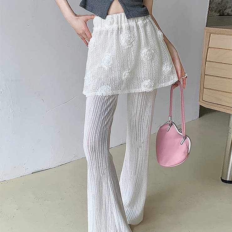 オフホワイト | パンツ【韓国ファッション】 | Girly Doll