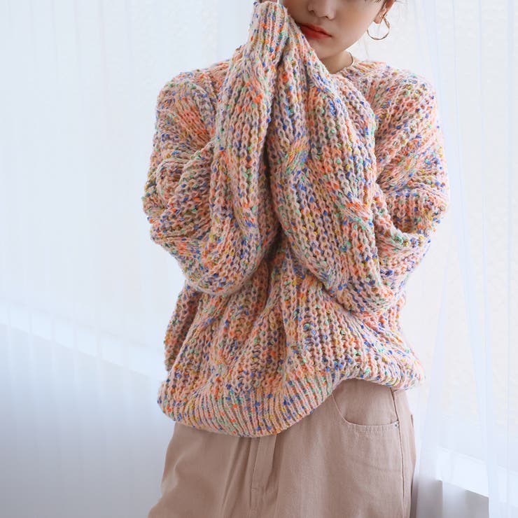 ゆうき　ピヌエ　マルチカラーニットタンク（DARKRED×MINT） ゆうき様専用 ピヌエ マルチカラーニットタンク（DARKRED×MINT