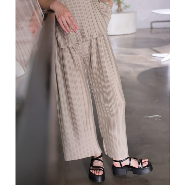 リブニットタンクトップ＆パンツ セットアップ【韓国ファッション】【春夏新商品】 | Doula Doula | 詳細画像13 