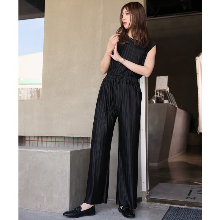 リブニットタンクトップ＆パンツ セットアップ【韓国ファッション】【春夏新商品】 | Doula Doula | 詳細画像18 