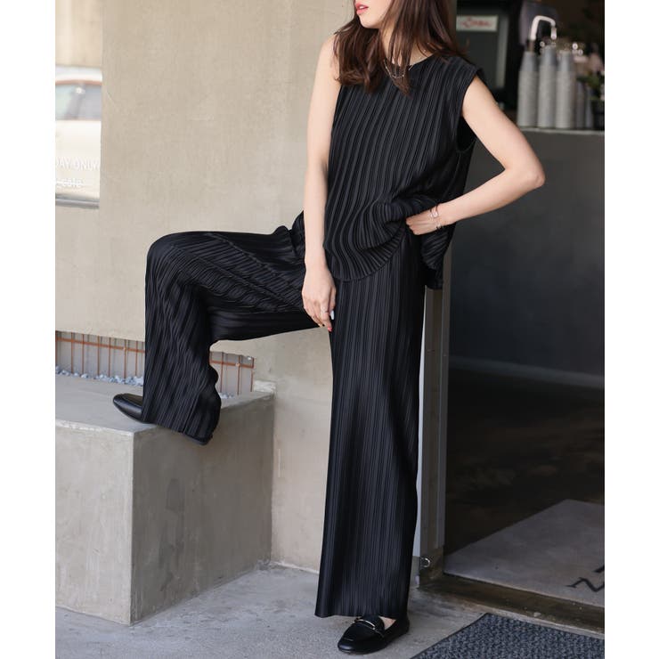 リブニットタンクトップ＆パンツ セットアップ【韓国ファッション】【春夏新商品】 | Doula Doula | 詳細画像20 