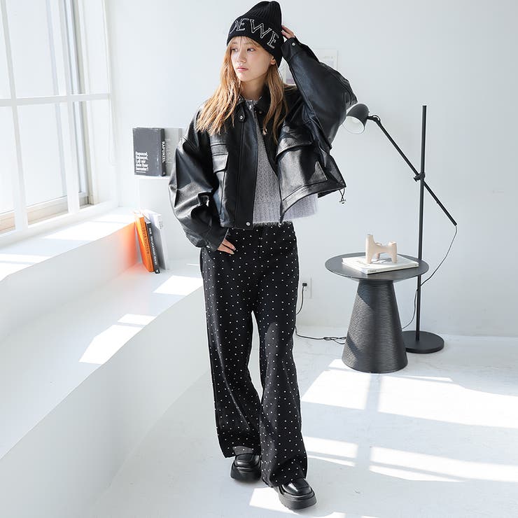 2WAYカラーショートブルゾン | Girly Doll | 詳細画像1 