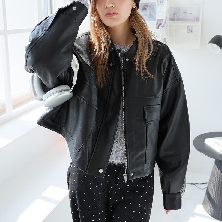 2WAYカラーショートブルゾン | Girly Doll | 詳細画像3 