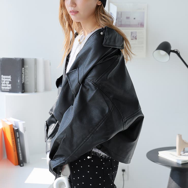 2WAYカラーショートブルゾン | Girly Doll | 詳細画像4 