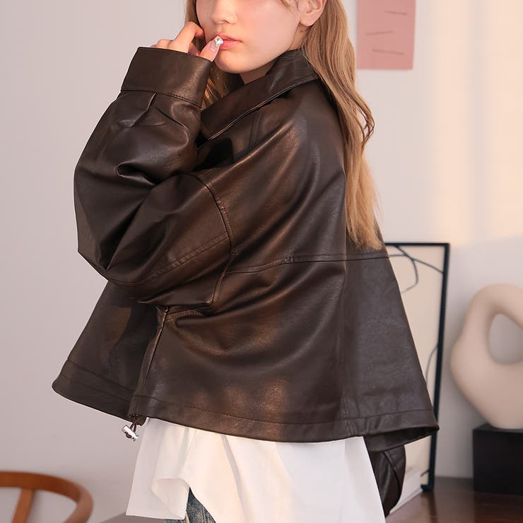 2WAYカラーショートブルゾン | Girly Doll | 詳細画像14 