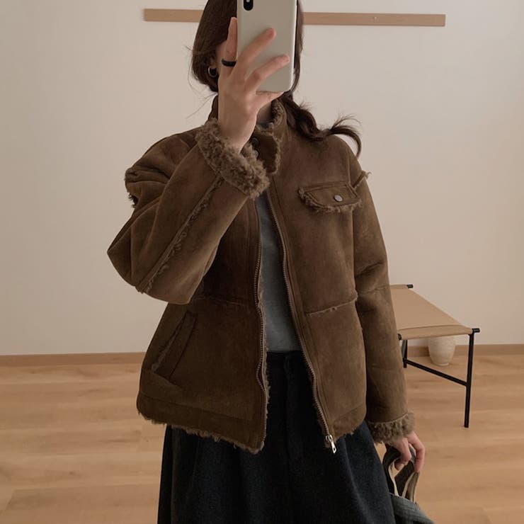 ブラウン | フリースジャケット | Girly Doll