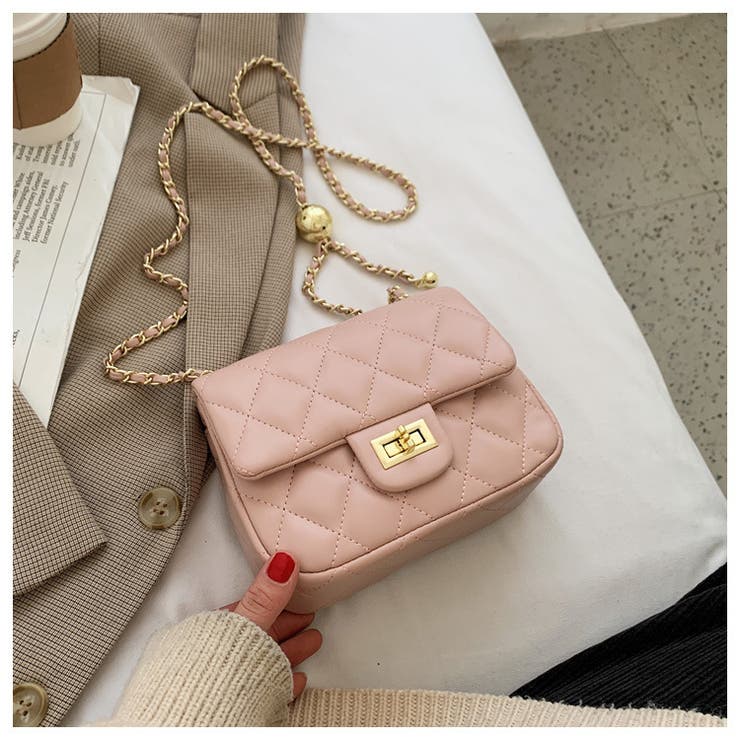 ピンク キルティング バッグ 韓国 韓国ファッション フレンチガーリー