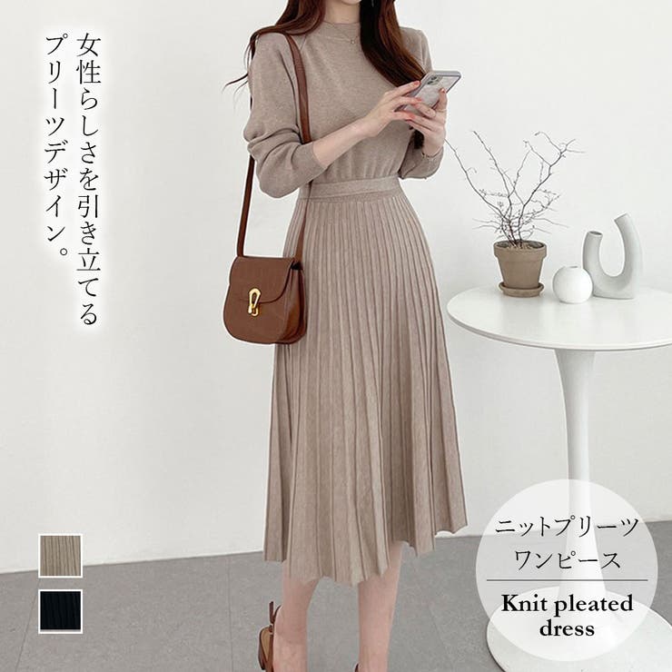 ニットプリーツワンピース 品番 Zj Girly Doll ガーリードール のレディースファッション通販 Shoplist ショップリスト