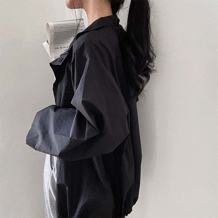 ドローストリングナイロンジャケット【韓国ファッション】【春夏新商品】 | Girly Doll | 詳細画像2 
