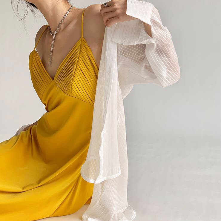 さりげないストライプにきゅん。シアーストライプシャツ | Girly Doll | 詳細画像2 