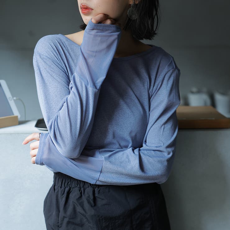 シアークルーネックプルオーバー【韓国ファッション】【春夏新商品】 | Doula Doula | 詳細画像7 