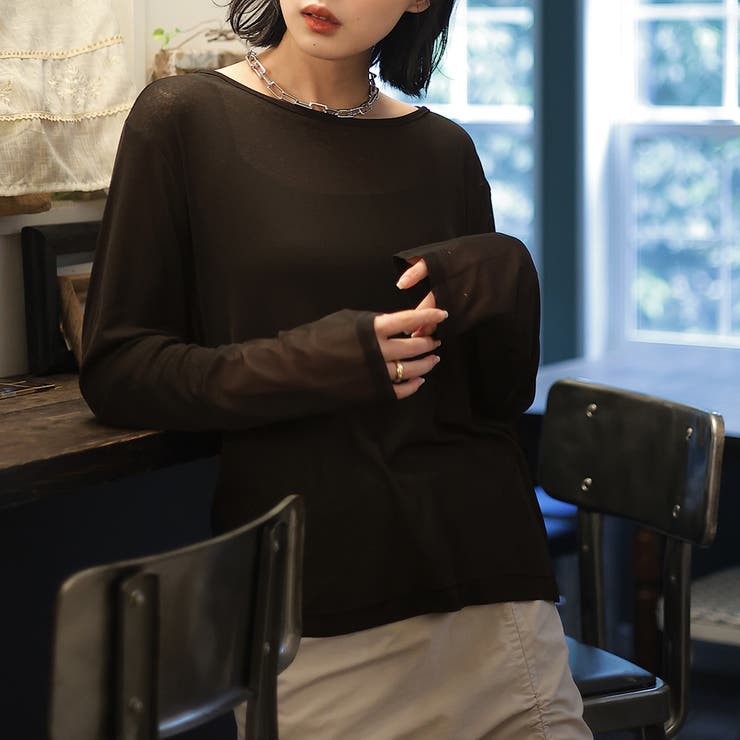 シアークルーネックプルオーバー【韓国ファッション】【春夏新商品】 | Doula Doula | 詳細画像18 