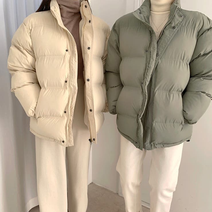 スタンドカラーダウンジャケット【韓国ファッション】[品番