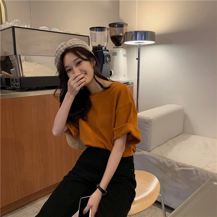 バックロゴビッグシルエットTシャツ【韓国ファッション】 | Girly Doll | 詳細画像32 