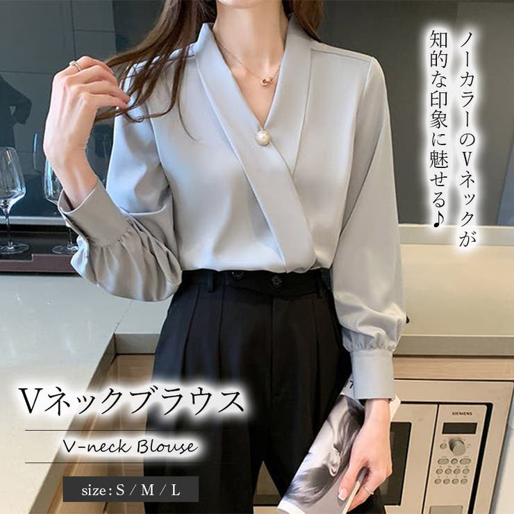 Vネックブラウス 品番 Zj Girly Doll ガーリードール のレディースファッション通販 Shoplist ショップリスト