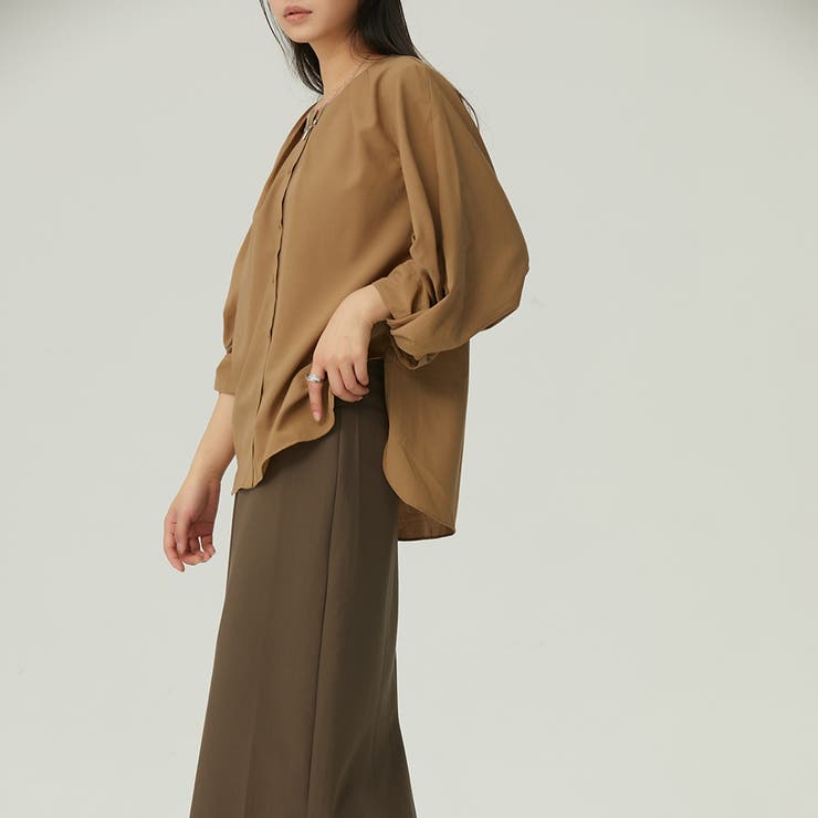 ボリュームスリーブ長袖シャツブラウス【韓国ファッション】 | Girly Doll | 詳細画像10 