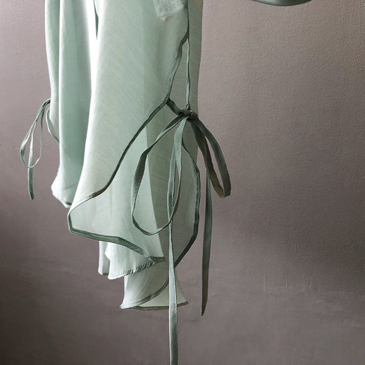 サイドリボンオーバーサイズシアーシャツ【韓国ファッション】 | Girly Doll | 詳細画像41 