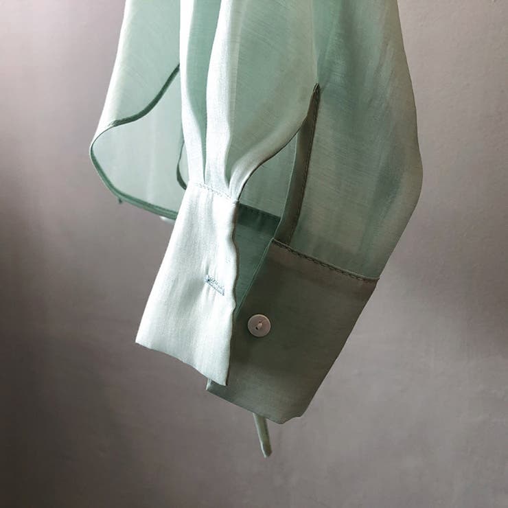 サイドリボンオーバーサイズシアーシャツ【韓国ファッション】 | Girly Doll | 詳細画像42 