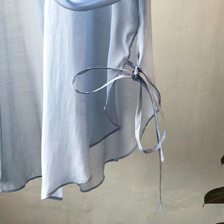 サイドリボンオーバーサイズシアーシャツ【韓国ファッション】 | Girly Doll | 詳細画像45 