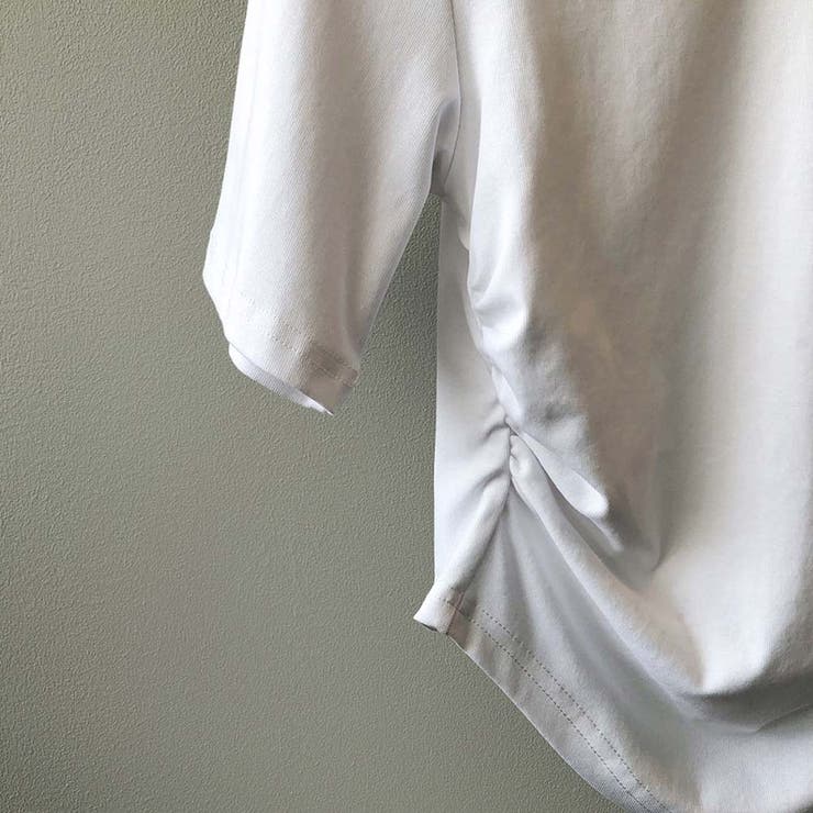 ラウンドネックサイドギャザー半袖Tシャツ【韓国ファッション】 | Doula Doula | 詳細画像21 