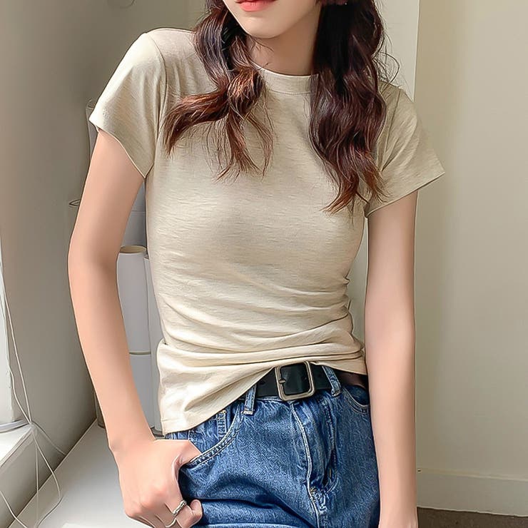クルーネックフィットTシャツ【韓国ファッション】 | Doula Doula | 詳細画像6 