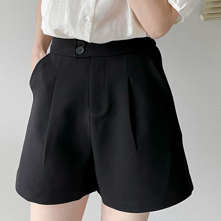 ハイウエストタックショートパンツ【韓国ファッション】 | Doula Doula | 詳細画像4 