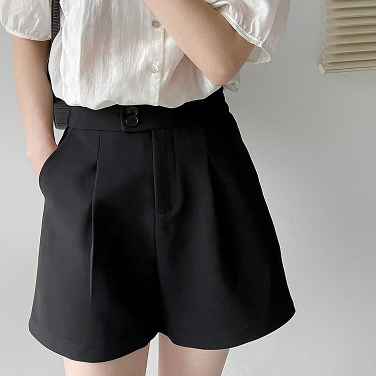 ハイウエストタックショートパンツ【韓国ファッション】 | Doula Doula | 詳細画像5 