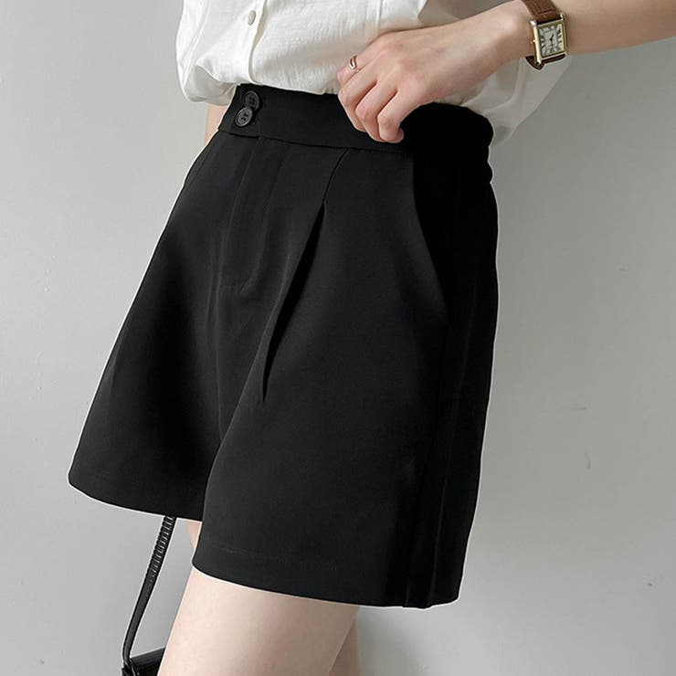 ハイウエストタックショートパンツ【韓国ファッション】 | Doula Doula | 詳細画像6 