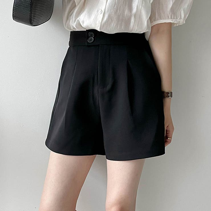 ハイウエストタックショートパンツ【韓国ファッション】 | Doula Doula | 詳細画像7 