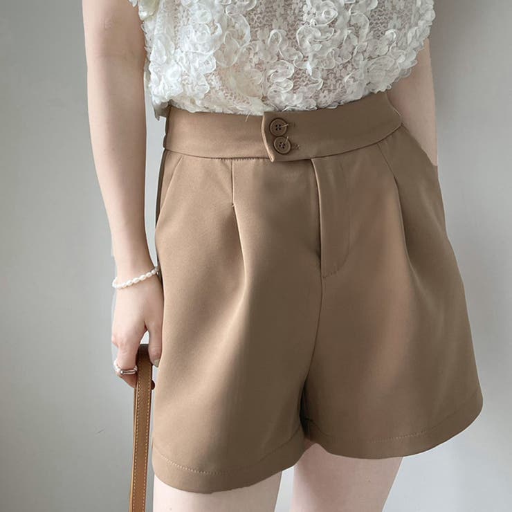 ハイウエストタックショートパンツ【韓国ファッション】 | Doula Doula | 詳細画像10 