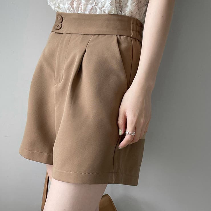 ハイウエストタックショートパンツ【韓国ファッション】 | Doula Doula | 詳細画像12 