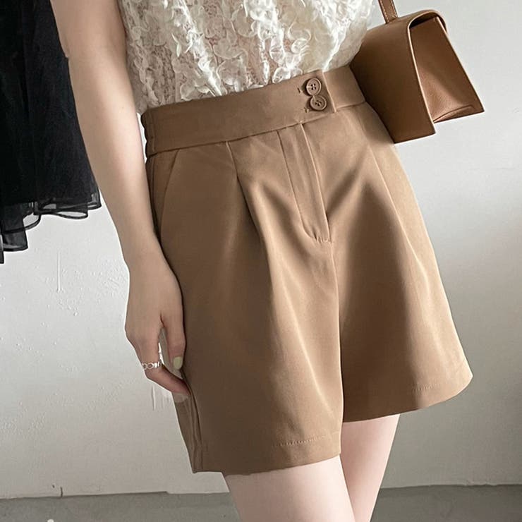 ハイウエストタックショートパンツ【韓国ファッション】 | Doula Doula | 詳細画像14 