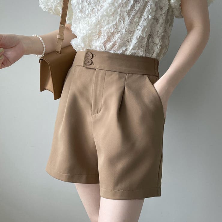 ハイウエストタックショートパンツ【韓国ファッション】 | Doula Doula | 詳細画像15 